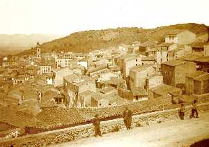 Panorama di Ozieri nel 1898